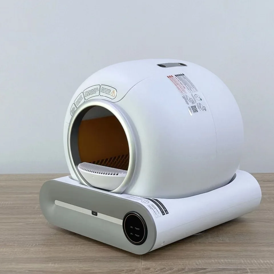 Smart Self-Cleaning Cat Litter Box Automatic Cat Litter Cleaning Robot with 9L waste bin for Multiple Cat