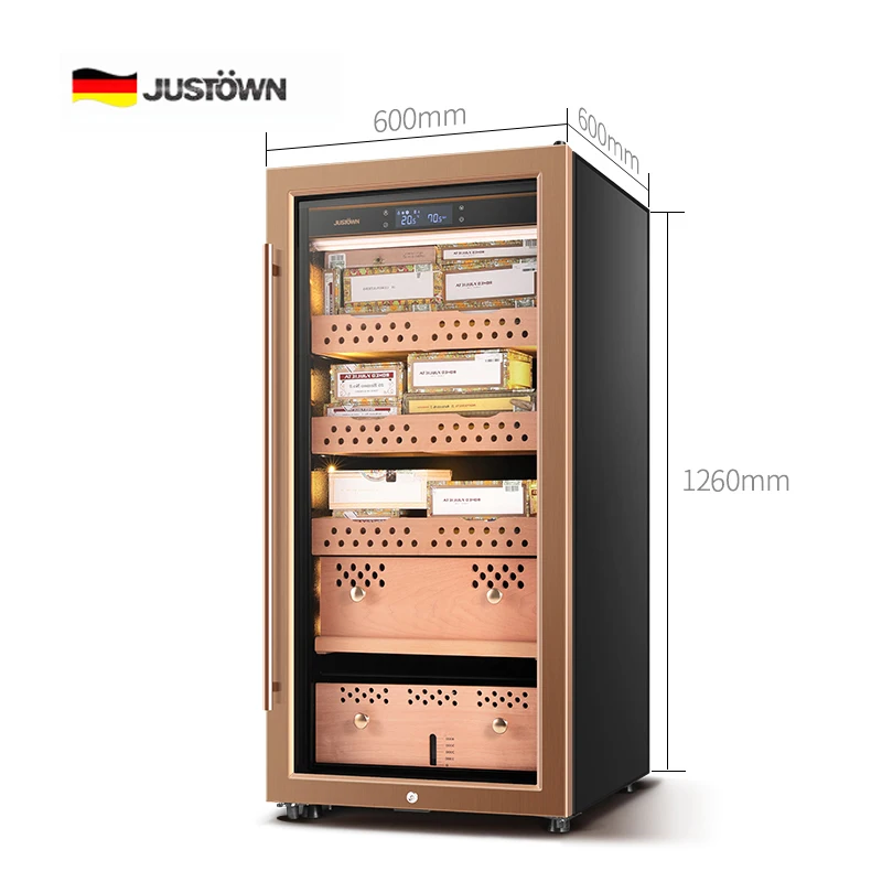 
hot sale Cabinet Cases backwoods Accessories Accurate Humidity Cooling Compressor No Frost Spain Cedar Wooden Cigars Humidor 