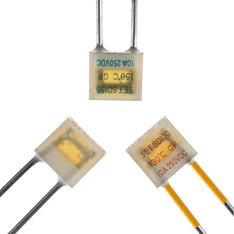 102 degrees to 150 degrees Radial installation Thermal Fuse 10A 125VDC temperature fuse  10A 125V Thermal Fuse