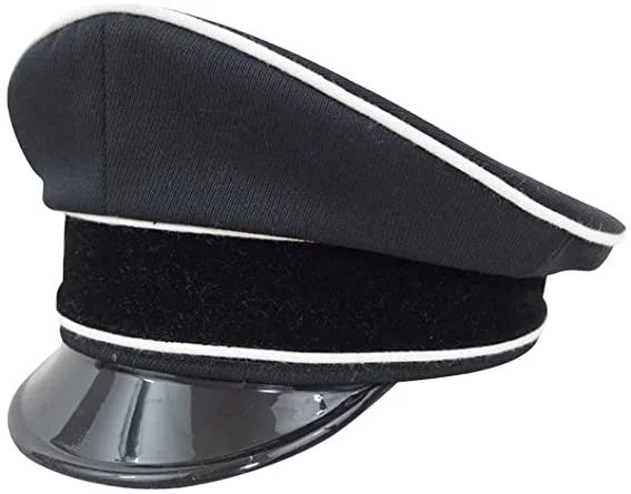 WW2 German Allgemeine Elite General officer black Gabardine Visorcap