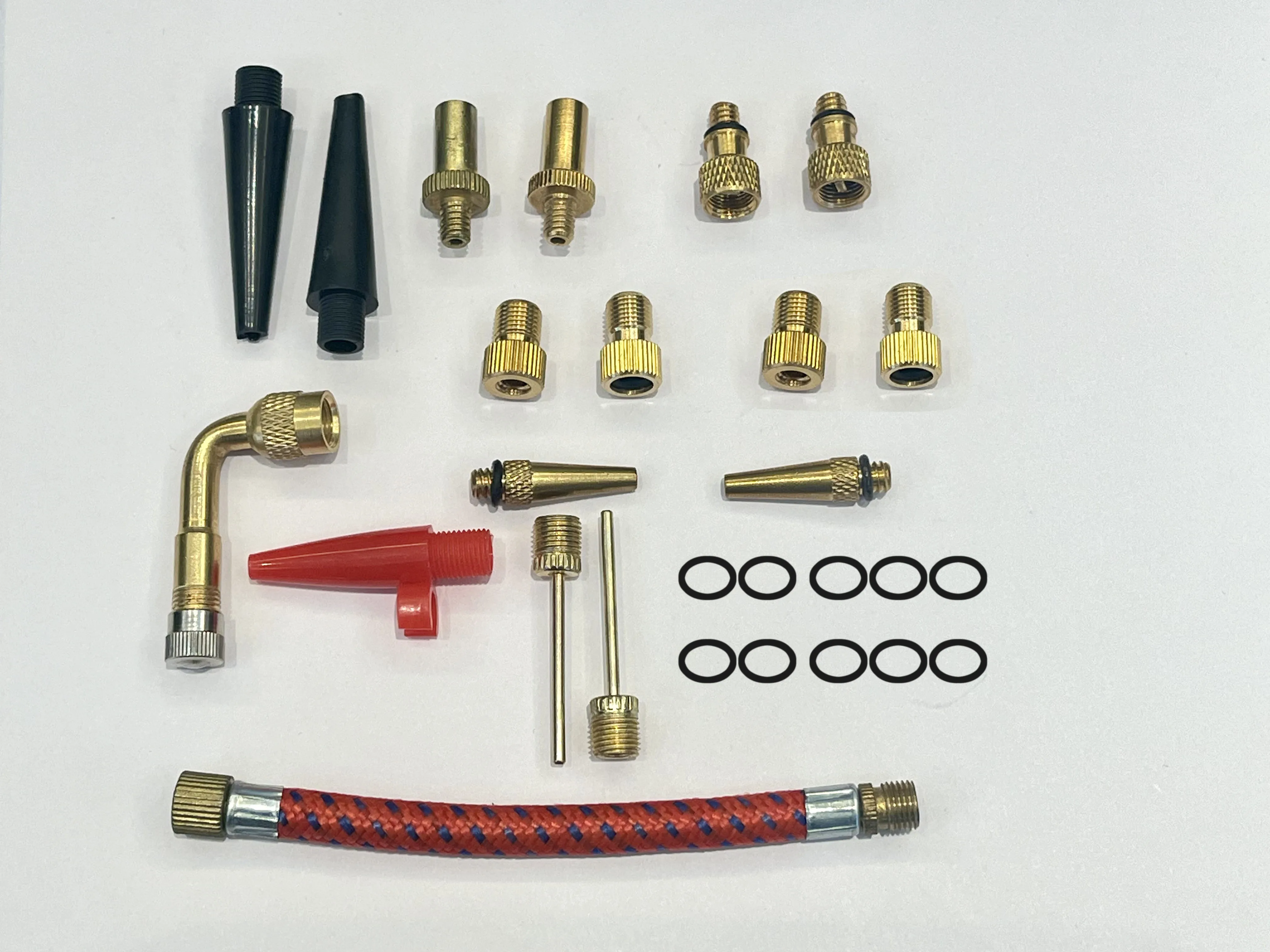 27-Piece Inflatable Vehicle Tools Set Includes Ball Needle Air Tube Conversion Nozzle American Nozzle for Car Application