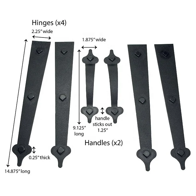 Rustic Carriage House Garage Door Hardware Accessory Hinge Garage Door Decorative Hardware