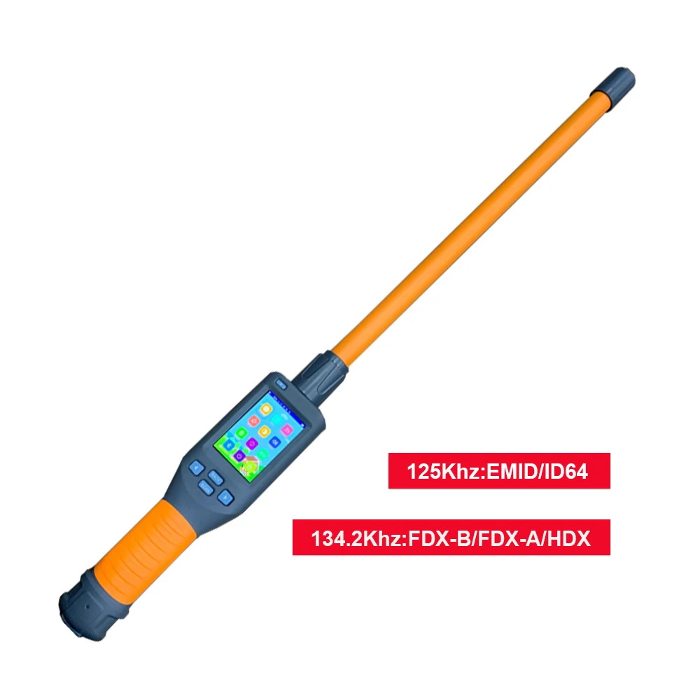 134.2Khz HDX FDX Handheld RFID Animal Scanner Reader With BT For Cow Cattle Sheep Horse