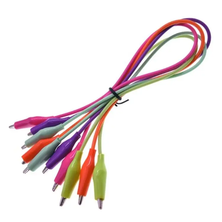Красочный джампер, кабель с зажимами типа «крокодил», испытательные выводы, кабель, электрический инструмент, кабель