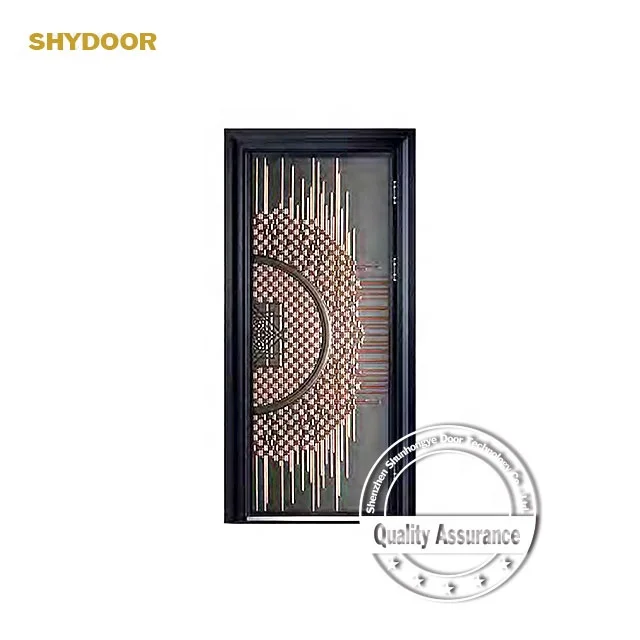 European armored door for house external security doors design high quality copper front entry doors