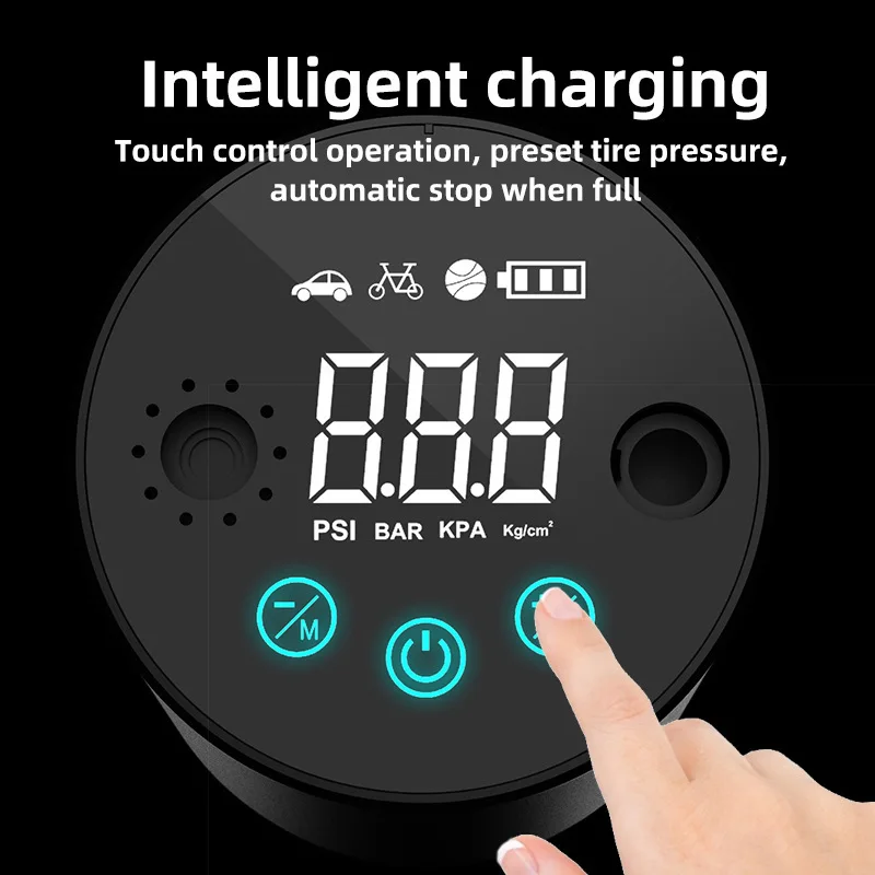 2021 Portable Car Air Compressor 12V 150W Digital Tire Inflator Pump With LED Display