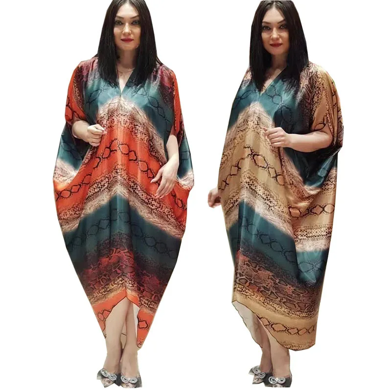 2022 Elegant Kaftan Irregular Dress Women Vintage Printed Party Bohemian Holiday Summer Sundress Casual Vestidos Robe