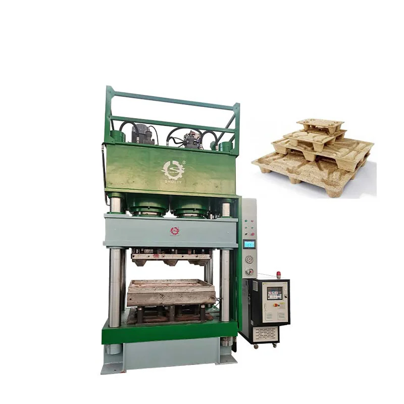 Molded Palm Wood Chip Sawdust Press Pallet Machine