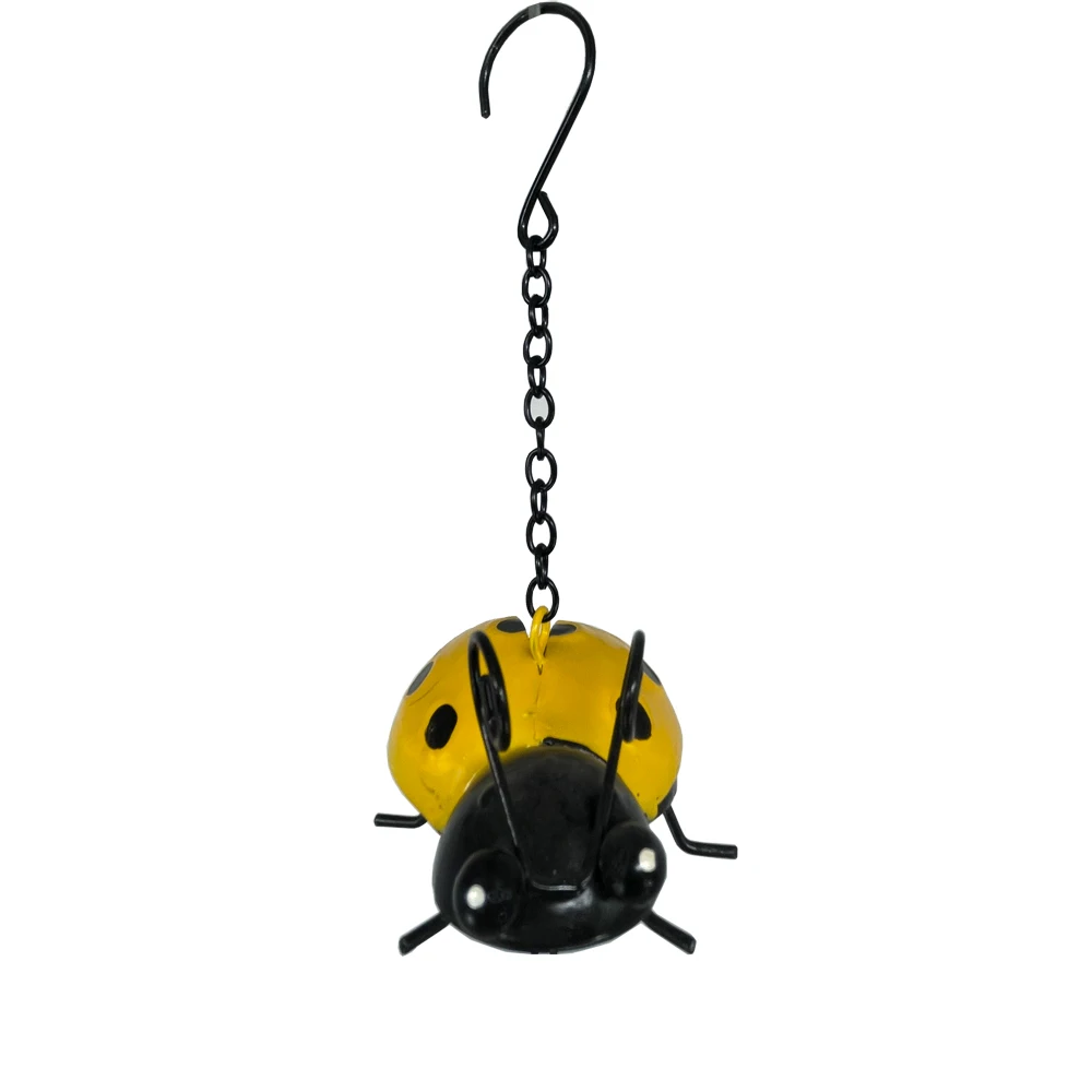 Creative metal ladybug wind chimes garden decoration