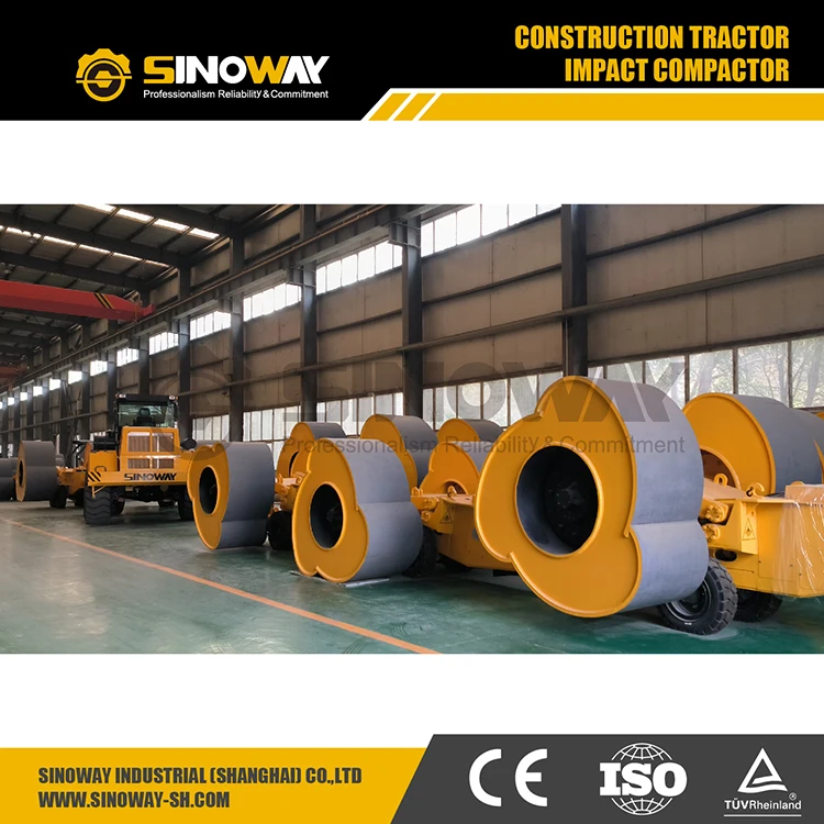 Heavy Equipment Double Drum Roller Triangular Impact Compacting Roller for sale in USA