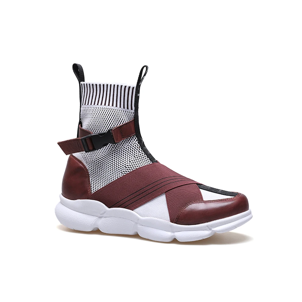 
Branded Customizable Fashion Platform High Top Sneakers For Men 