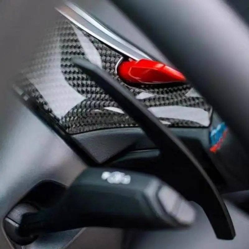 MRD Dry Carbon fiber steering trim cover for BMW X3M X4M M3 M4 M5 M8 interior trim clip on