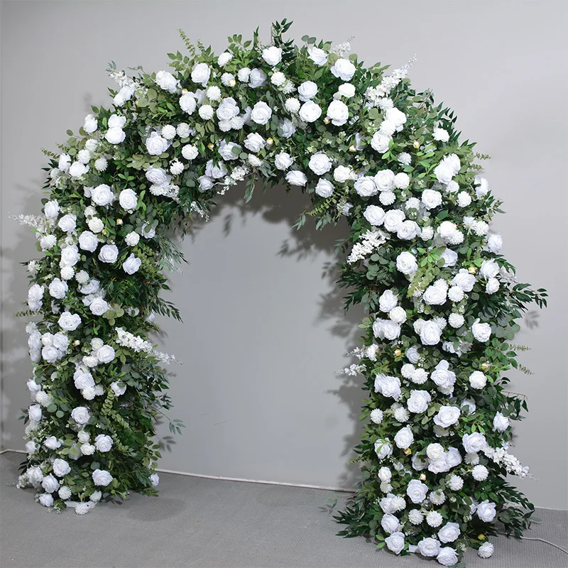 Artificial Flower Wedding Arch Decorated Flower Metal Arch For Wedding Background Wedding Decoration
