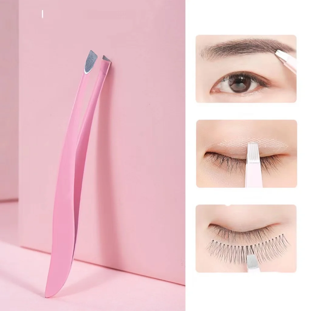 4pcs Professional Eyebrow Trimming Tool Set Eyebrow Scissor and Tweezers Eyebrow Razor Brow Tools Kit Black