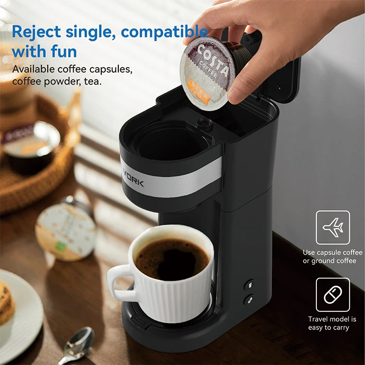 Smart appliances Portable coffee maker Custom electric capsule K-cup coffee maker travel
