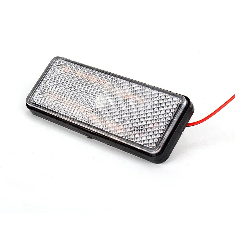 2 Pieces Universal Motorcycle Motorbike Scooter Rectangle Reflectors Exterior Accessories