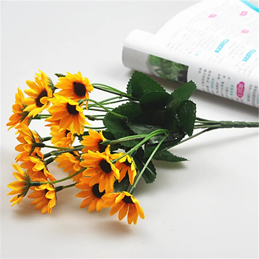 sunflower flowers artificial silk Sunflower wedding home decoration