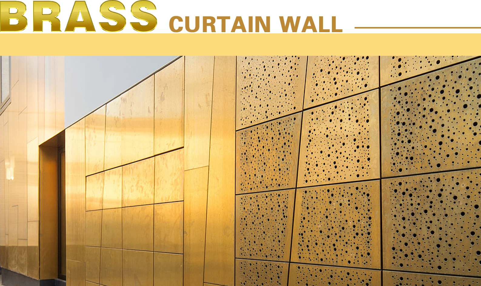 New Building Materials Construction of Patina Curtain Wall
