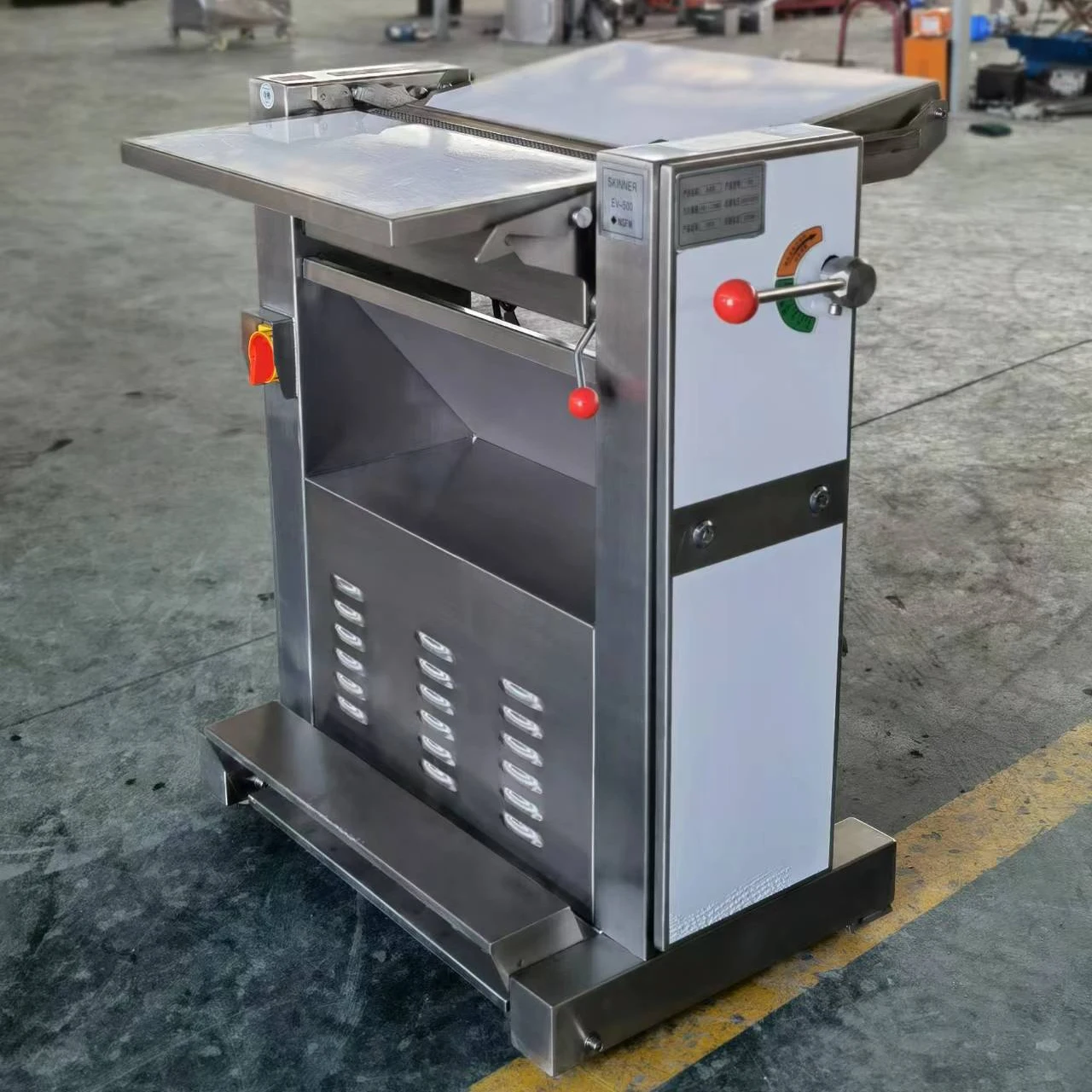GOOPIKK Food Grade 304 Stainless Steel Electric Automatic Shawarma Raw Meat Slicer Sheeter for BBQ Shop Shawarma Kebab Making