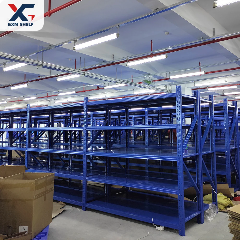 L3000*W600*H2000 Lightweight 7 layers 100KG/500KG warehouse Garage storage without bolt shelving rack