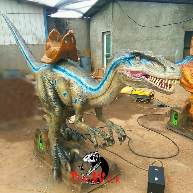 Outdoor And Indoor Amusement Park Attraction Kids Robotic  Dinosaur Ride