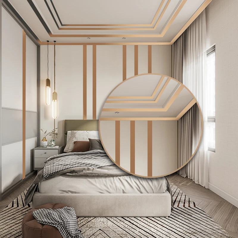 DAMING современный корпус из нержавеющей стали окантовка отделка полоса фон декоративная настенная панель