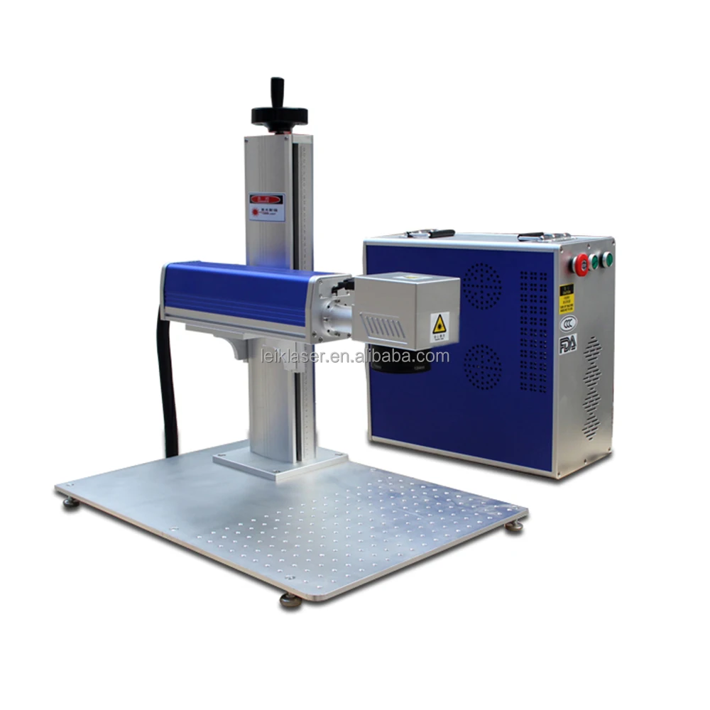 20w 30w 50w JPT  Raycus Max IPG Source Metal  laser marker Cup Coating Aluminum Rotary fixture Fiber Marking Machine