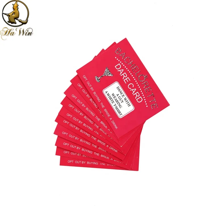 Bachelorette Dare Card Party Game, 20 Scratch Off Cards, Girls Night Out Activity