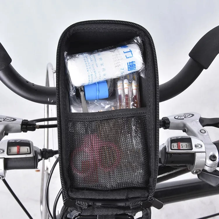 Factory Custom Waterproof EVA Hard Shell cycling Frame Bag Bike Top Tube phone bag Bicycle phone Handlebar Bag