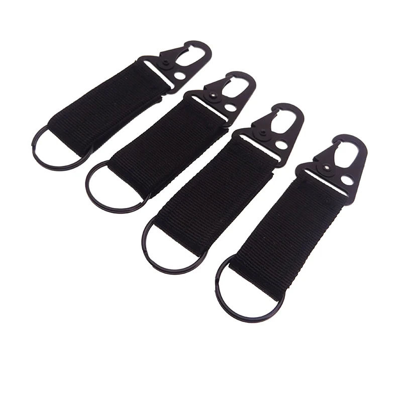 Wholesale Tactical Hanging Carabiner With Tether Buckle For Backpack Strap Keychain