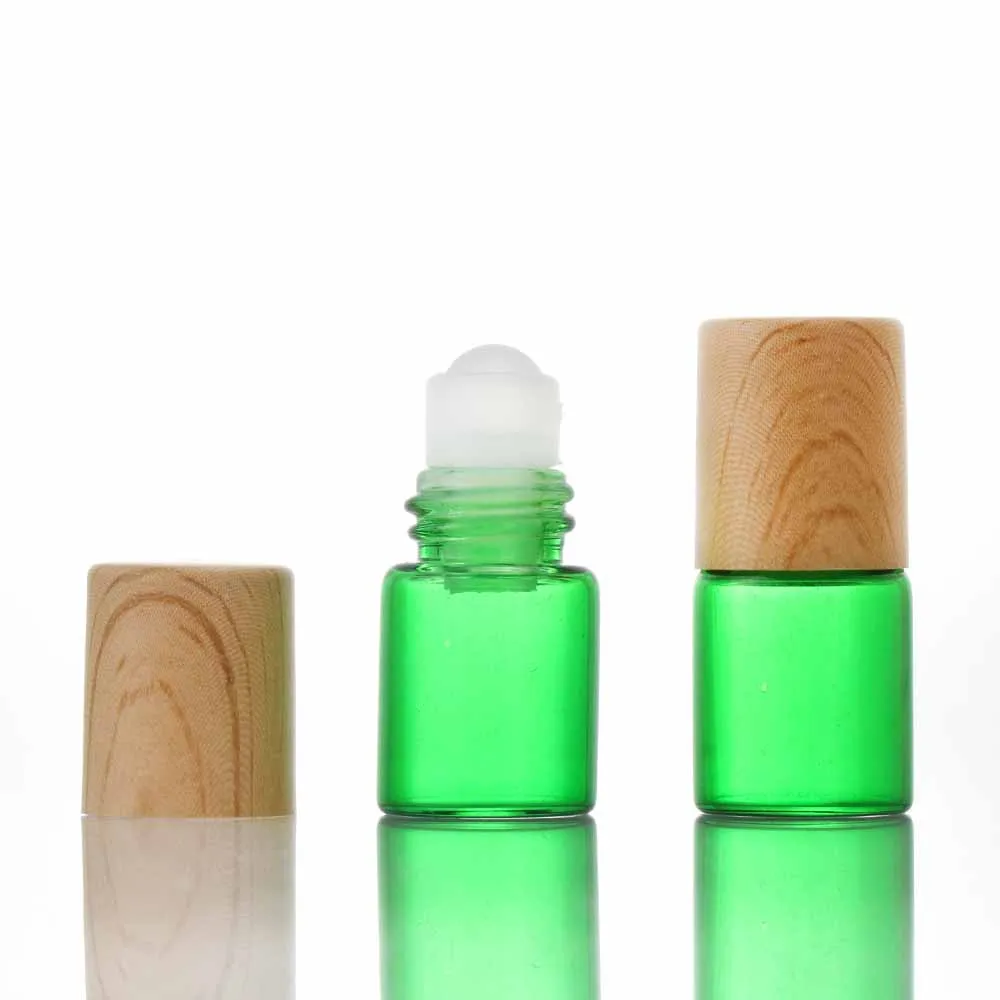 2ML 3ml 5ml Roll-On Empty Glass Bottle Brown Color Rollon Metal Roller Ball Bottle