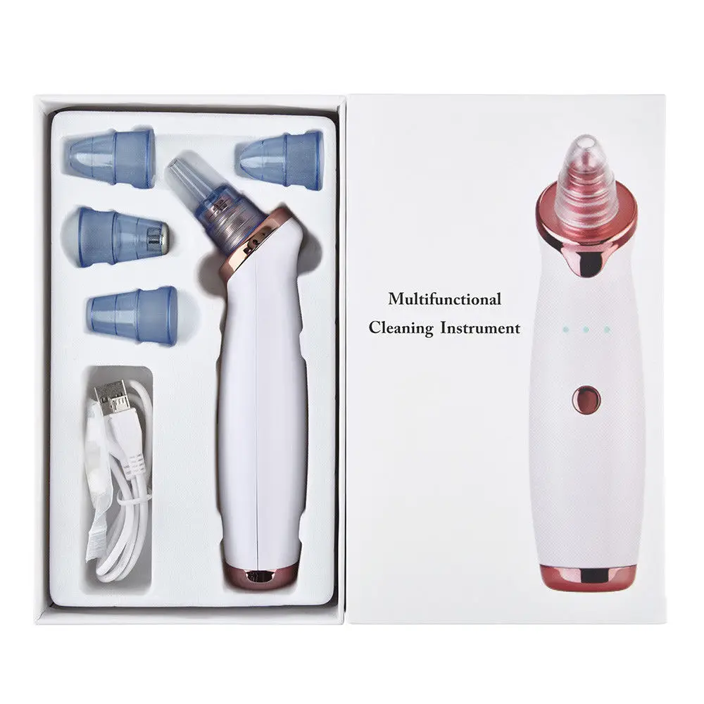 Multifunctional Cleaning Instrument Facial Nose Acne Whitehead Removal Ultrasonic Electric Blackhead Remover Vacuum