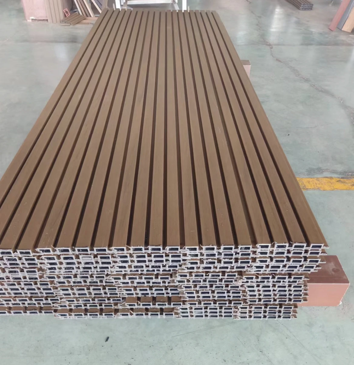 External Cladding Acoustic Great Outdoor Plastic Composite Garden Cladding Exterior Waterproof Outdoor Fluted Wpc Wall Panel