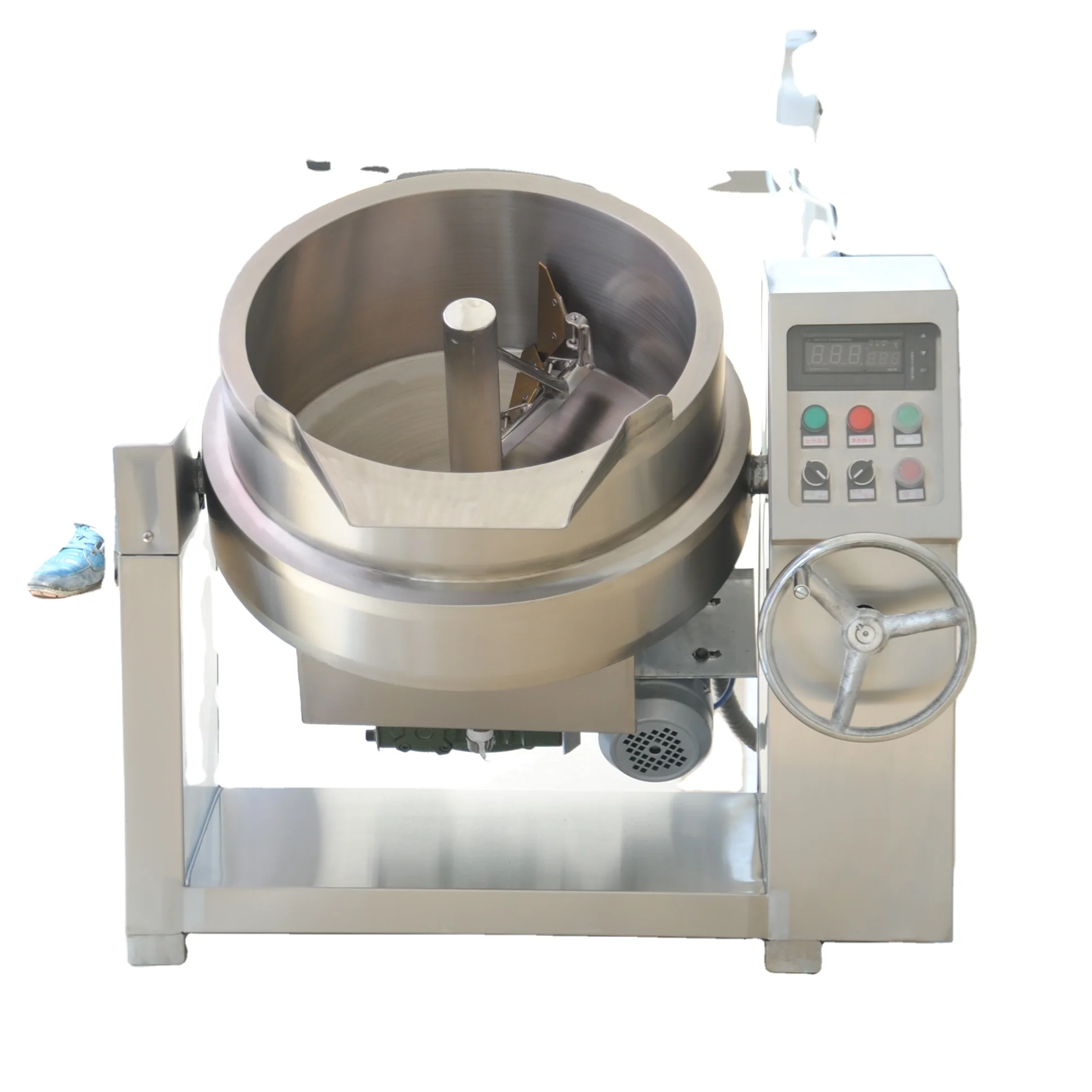 50L gas  hard candy and electric heating jacketed kettle cooker
