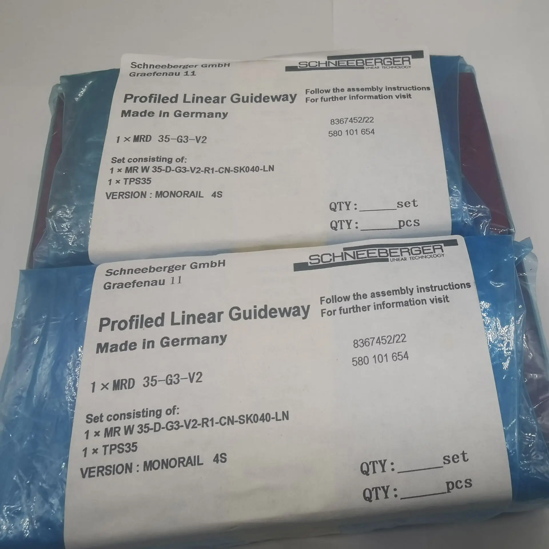 SCHNEEBERGER linear guide rail slider block MRD65 MRD65-G1-V3 MRD65-G2-V3 MRD65-G3-V2 MRD65-G3-V1 MRD65-G2-V2 MRD65-G2-V1