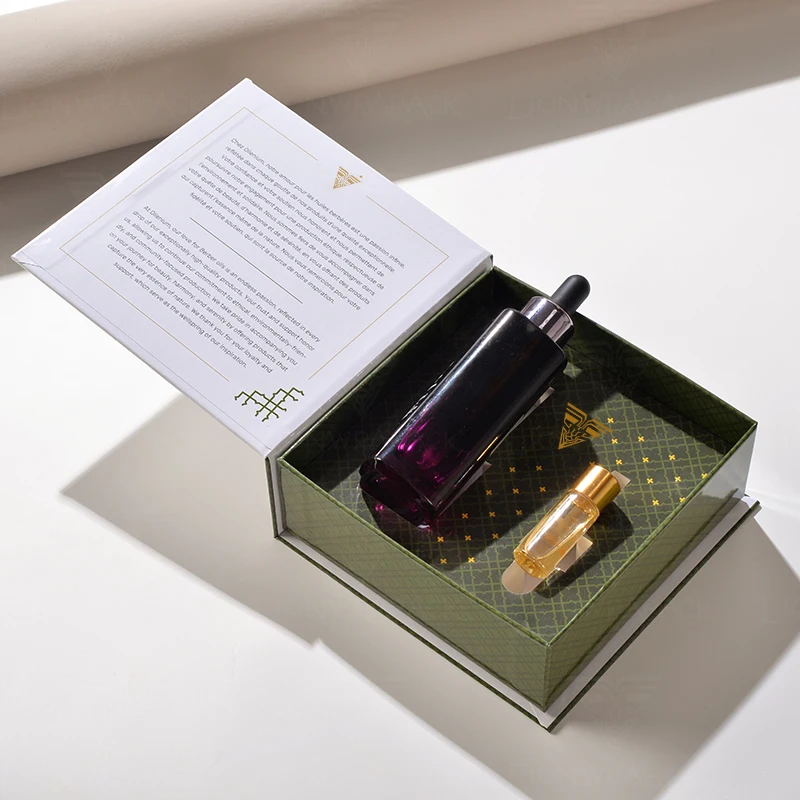 Lionwrapack Customizable Logo Perfume Box Free Samples Sustainable Design Magnetic Closure Inner Tray and Eco-Friendly Material