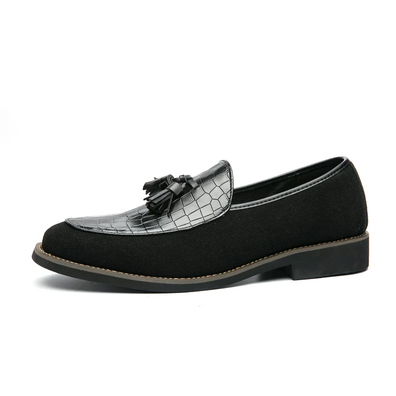 Size 38-48 Casual Mens Dress Loafers Leather Shoes Italian Stylish Formal Man Wedding Leather Shoes