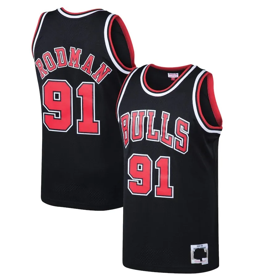 High Quality Hot Pressed Retro Jersey Chicago #23 Michael #91 Dennis Rodman Jersey Cheap Price