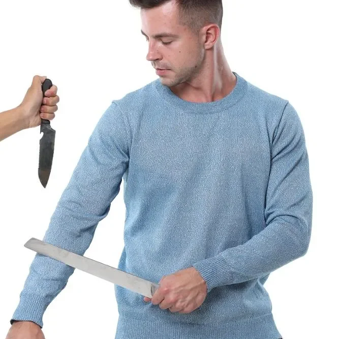 Flexible Hppe Knife Proof Cut Resistant Anti Cut Resistant Men Clothes Shirts