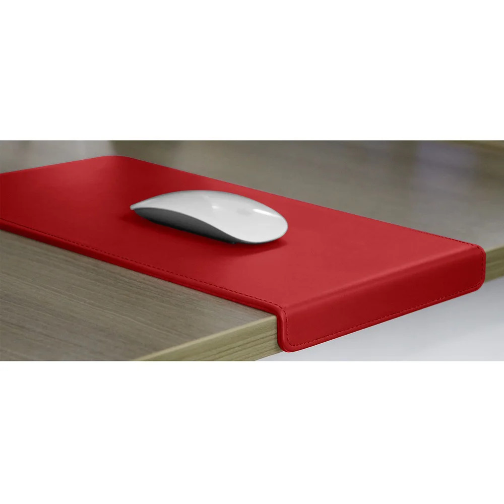 Promotional Wholesale Custom Logo High Quality Fashion Smooth Waterproof Leather Mouse Pad Gaming Mat