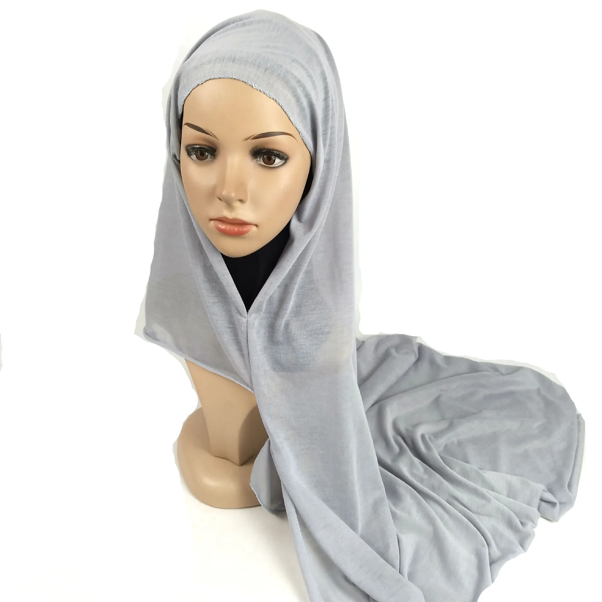 HJ BHJ10 Исламская Женские однотонные Sarung Малайзии мусульманских Tudung шарф