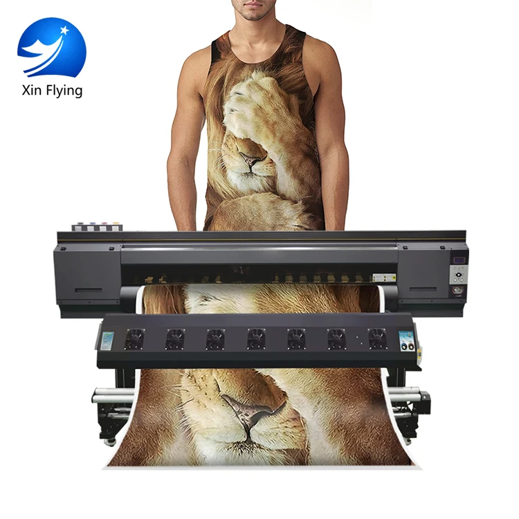 Decorate Beautiful Life With Color Large Format 3 pcs 3200 Print Heads 180 cm Width Fabric Large Format Sublimation Printer
