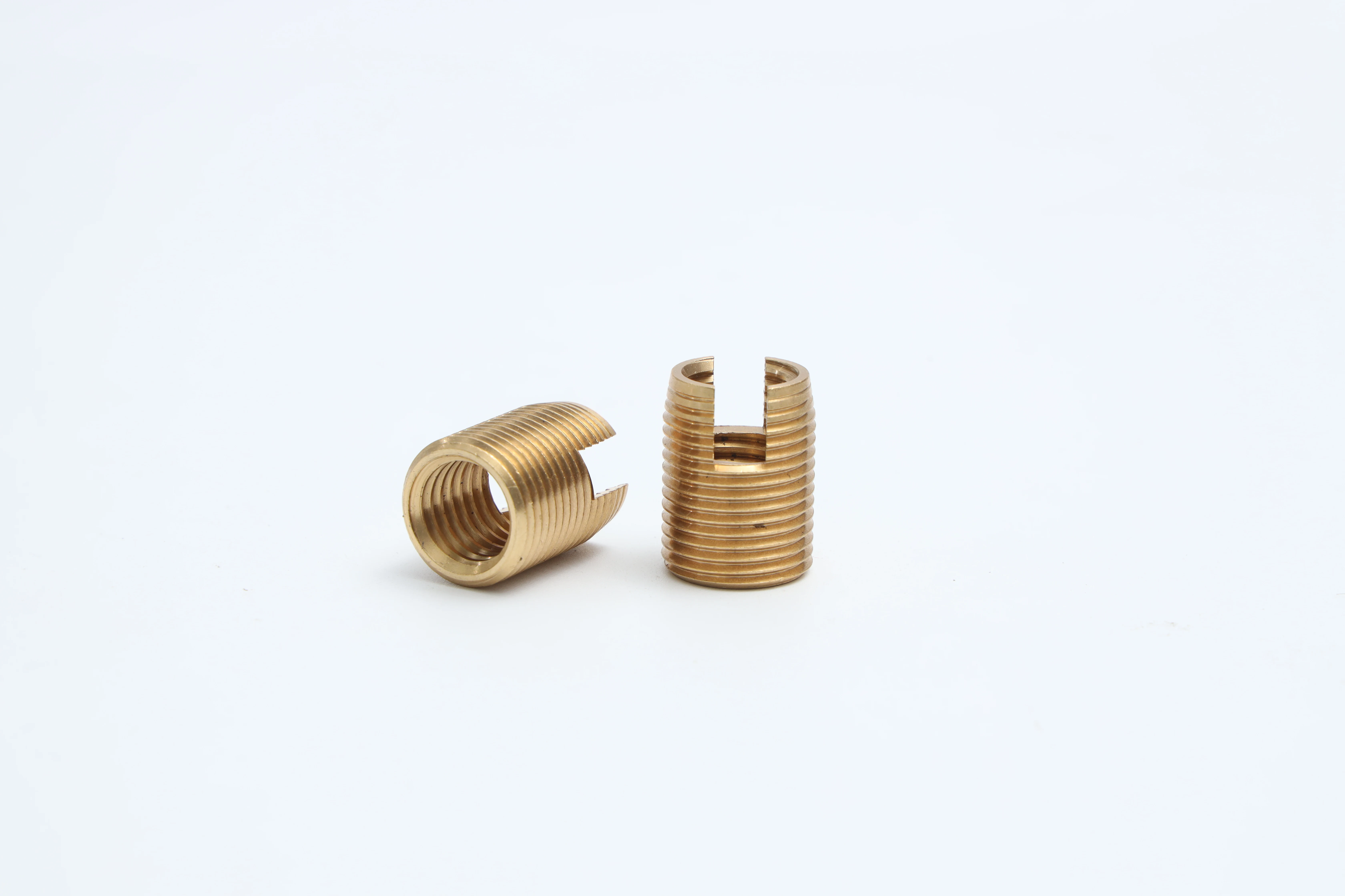 Brass self tapping threaded inserts
