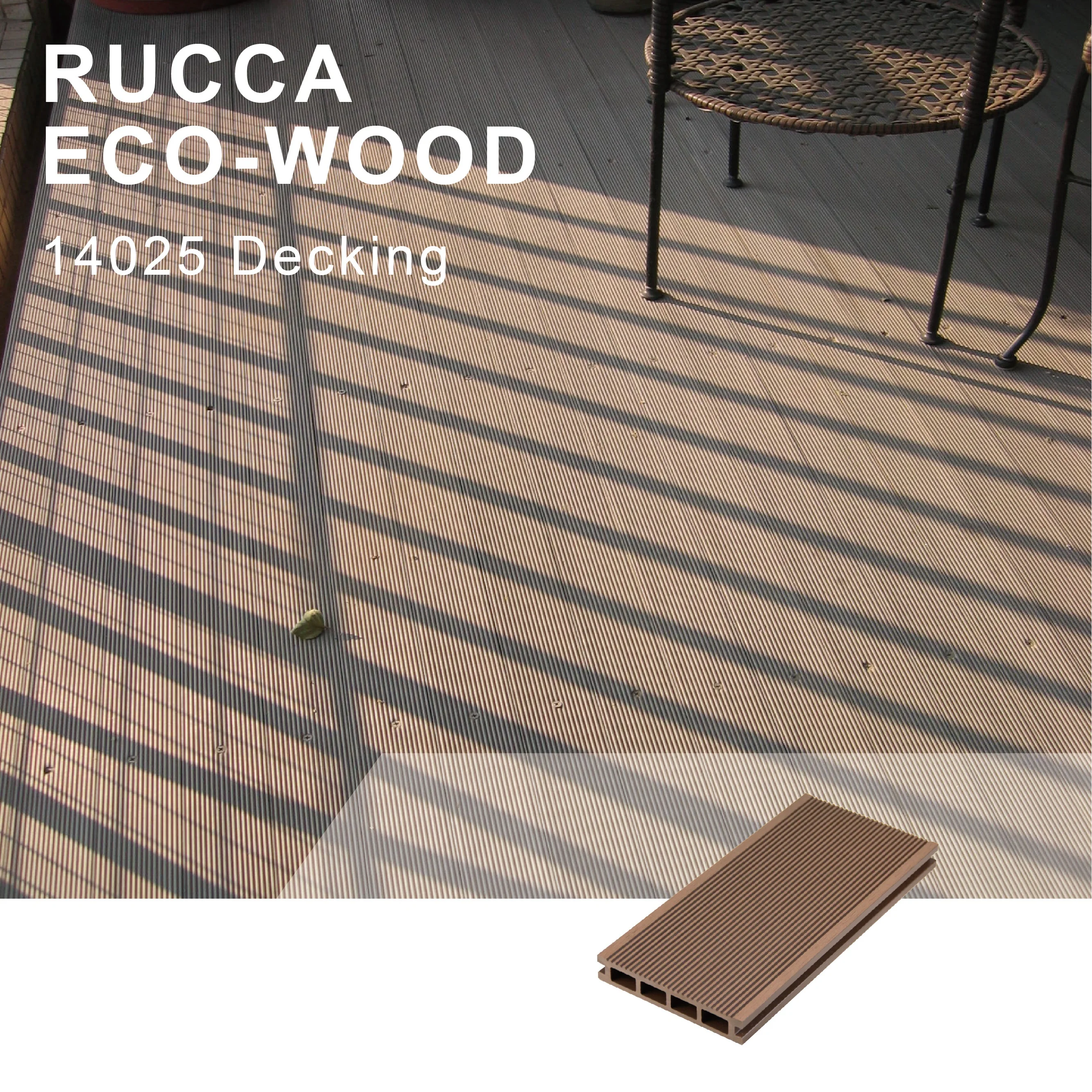  Деревянная пластиковая композитная колода Foshan Rucca