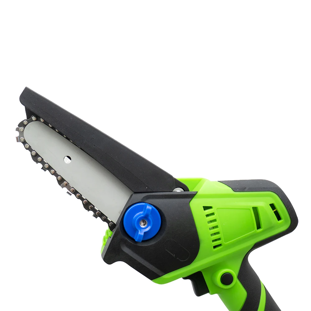 Mini Cordless battery 4' Chainsaw With Rechargeable Lithium Battery Brushless Cordless Chainsaw Wood Cutting Electric Chain saw