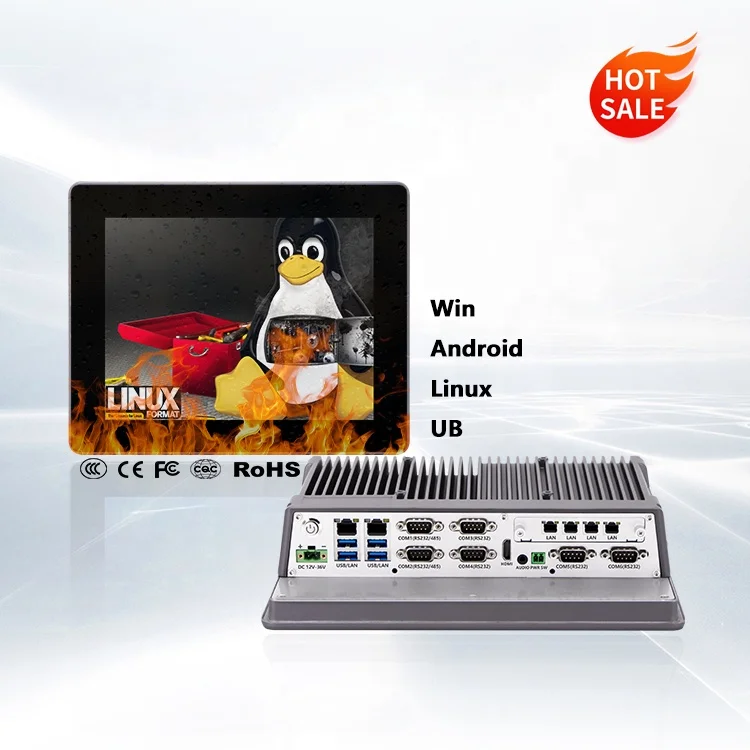 Китайский производитель Qiyang J1900/J6412/i3, промышленные компьютерные аксессуары, встроенные сенсорные панели Fanlss, ПК с картой расширения