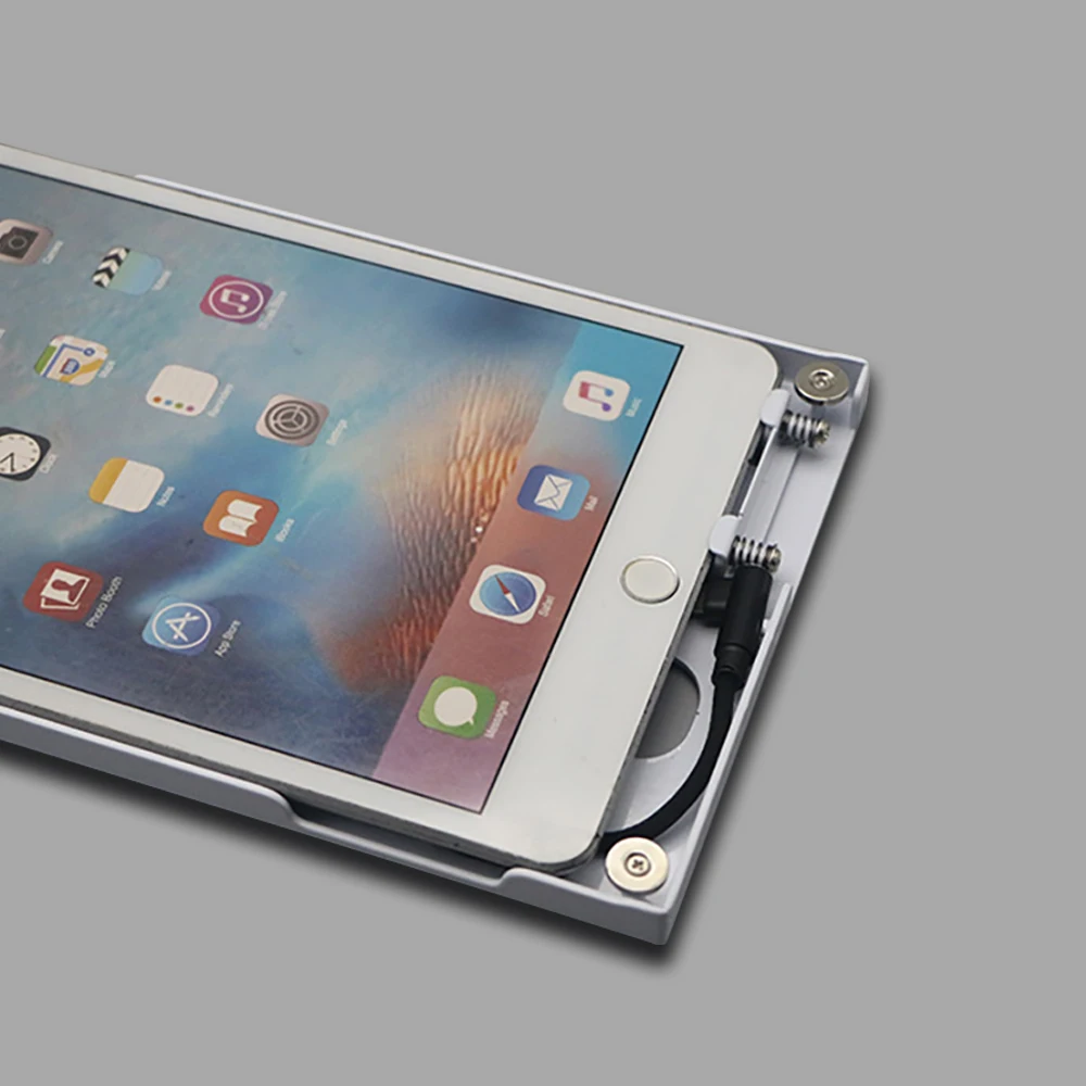 5V2A Fast Charging With Power Adapter Tablet Iron Wall Mount For 10.2/10.5 Inch iPad Anti-Theft Controllable Charging In Office