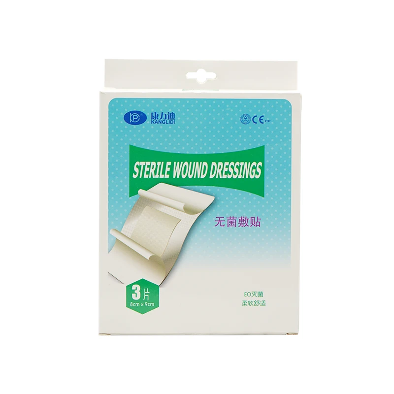 medical sterile adhesive wound dressing non stick island pad nonwoven wound dressing 6*7CM island dressing wound plaster