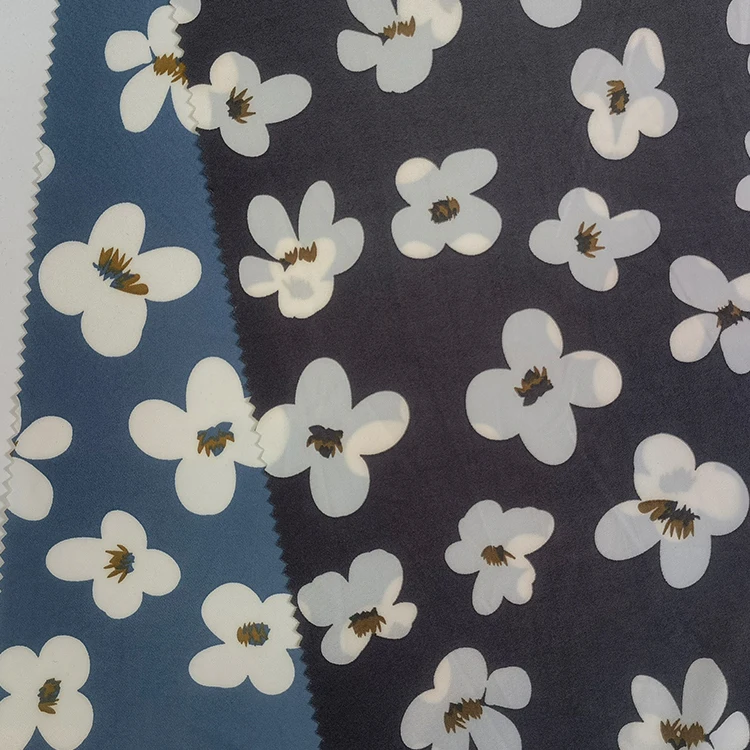 Custom imitation nylon 170gsm filament floral print polyester spandex  4 way stretch fabric for sport t-shirt,garment