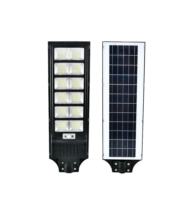 High power cheap waterproof led lampadaire solaire abs plastic smd solar panel street light price list 400w 500w 600w
